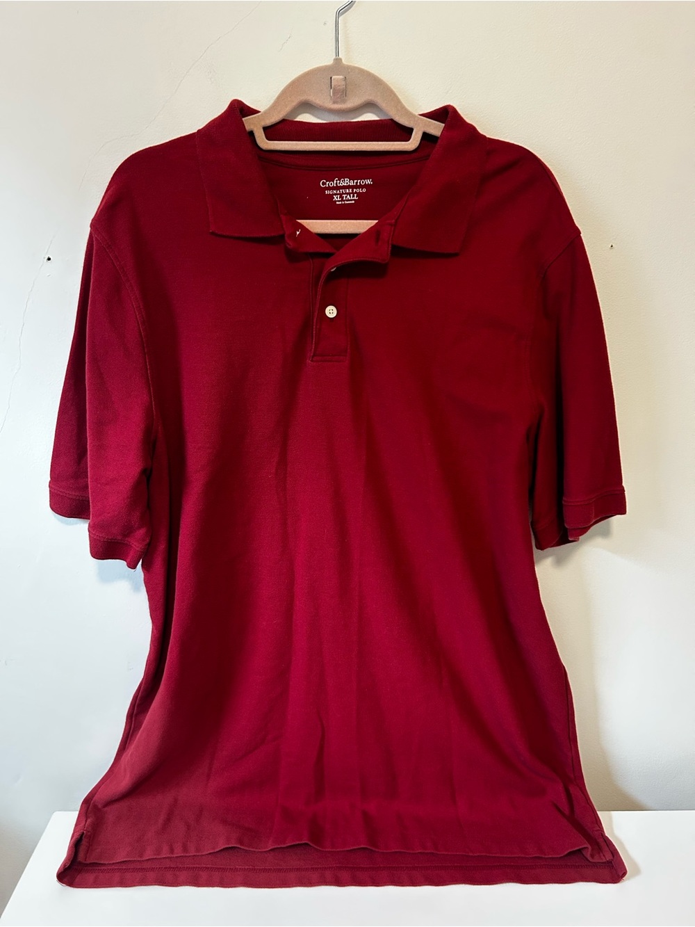 croft & barrow Men's Burgundy Polo Shirt